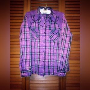 Western Ladies Shirt Size M